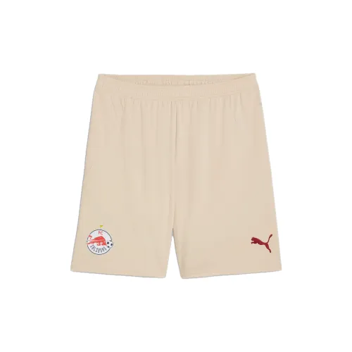 PUMA FC Red Bull Salzburg FW24 Soccer Bottoms Men's Wheat Flake