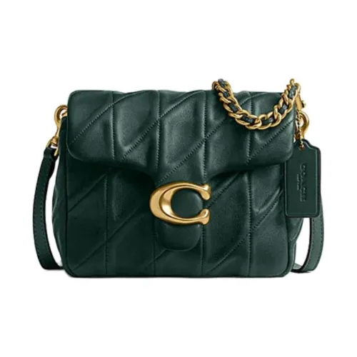 COACH Tabby Sheepskin Crossbody Bag Shoulder Bag Small Size Women's Jungle Green