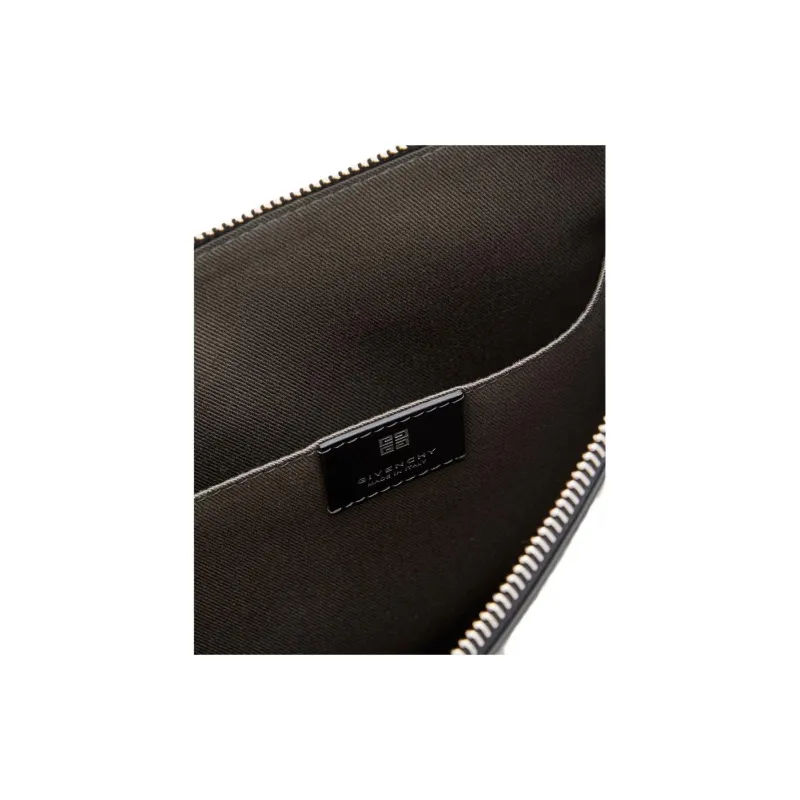GIVENCHY Calfskin Clutch Large Size Men's Black-2
