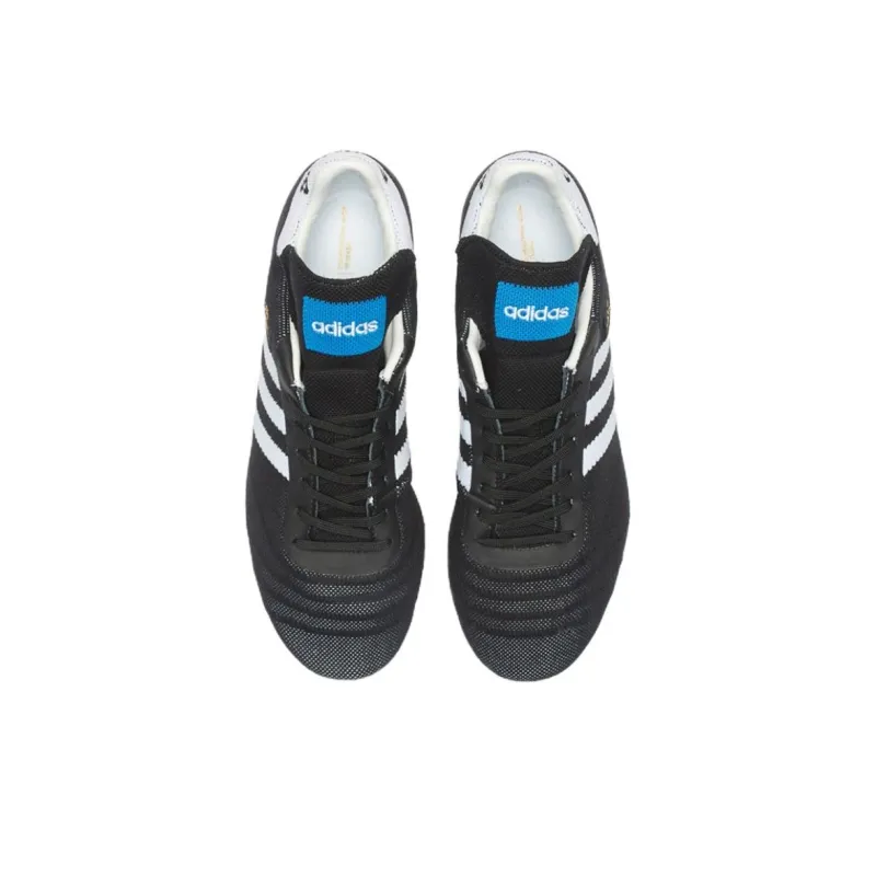 Adidas FG Rubber Long Studs Slip Resistant Breathable Soccer Shoes Men's Black White-1