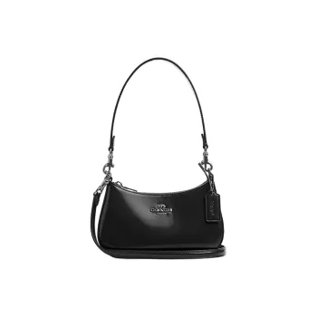 COACH Teri Cow Leather Crossbody Bag Shoulder Bag Small Size Women's Black