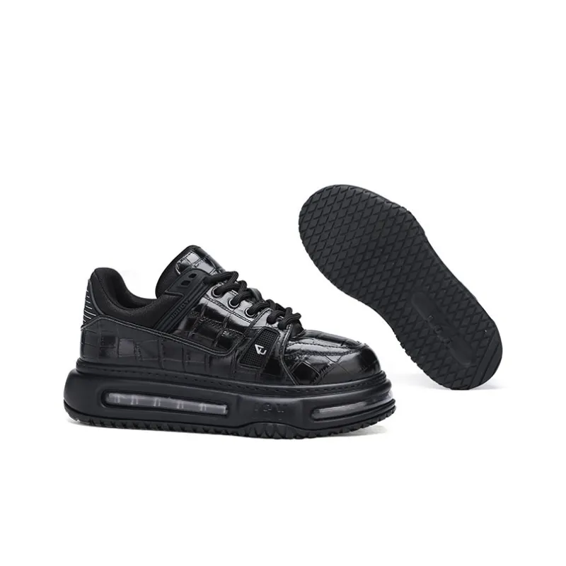 U7 Skateboard Shoes Men's Black-3