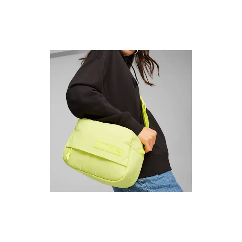 PUMA Nylon Handbag, Shoulder Bag, Crossbody Bag Unisex Lime Gloss-2