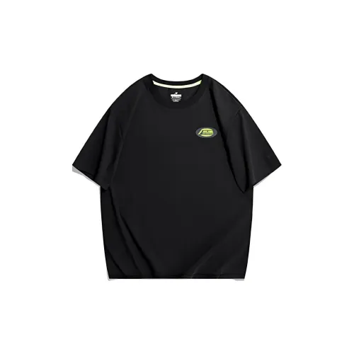 XTEP Sports Life Collection T-Shirts Unisex Jet Black