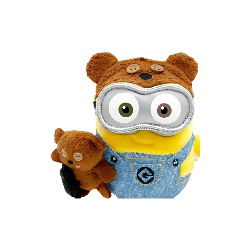 Universal Studios Beijing Bob The Minion Hug Bear Dolls Plush Pendant 17cm Height-2