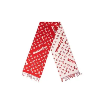 LOUIS VUITTON Knit Scarves Women's Red