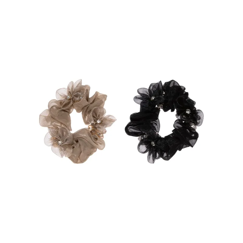 CHIMERA Fabric Beads Rubber Band Hair Tie Hair Accessory Headpiece Women's-0
