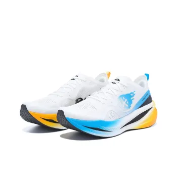BMAI Carbon FLY Running Shoes Unisex Mid Top White/Blue/Orange