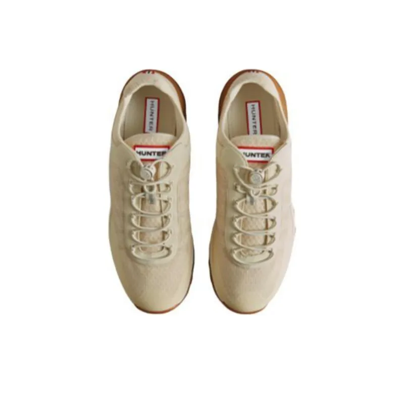 HUNTER Slip Resistant Low Top Casual Shoes Men's Moon White Caramel-4