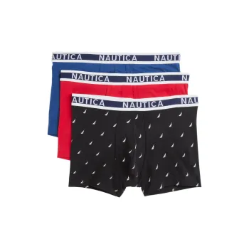 NAUTICA Stretch Trunks Underpants Men's 3 Pack