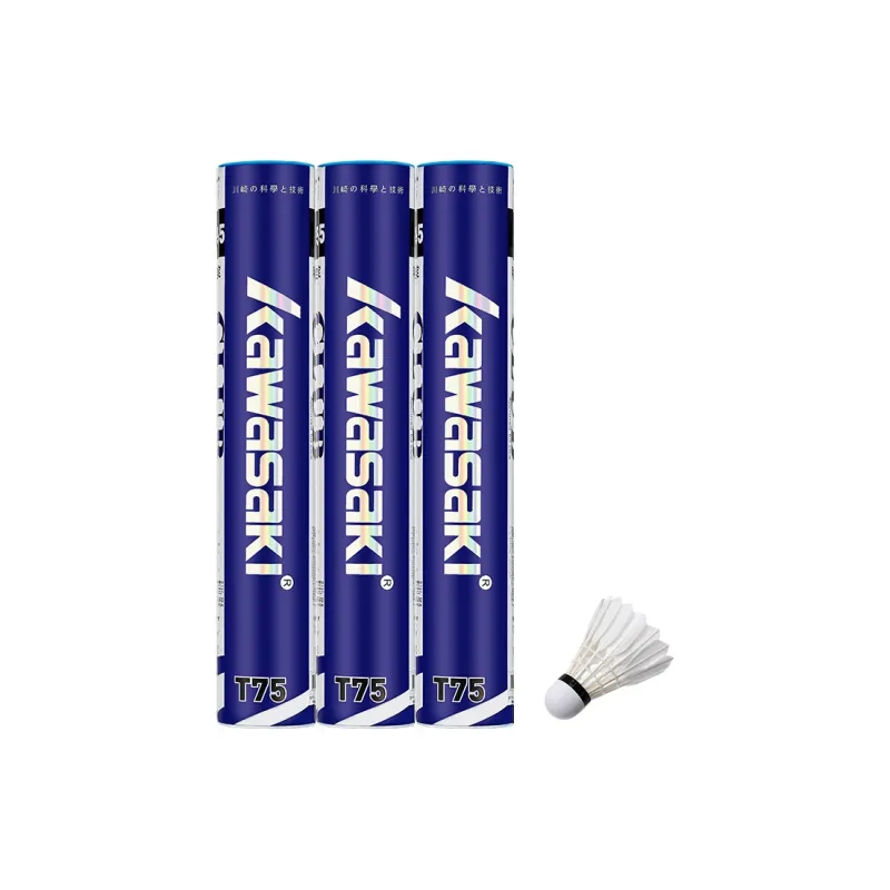 Kawasaki Duck Feather Shuttlecock 12 Pack Duck Feather Big Board Duck Feather Training Shuttlecocks-5