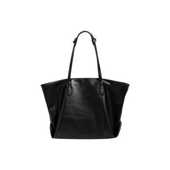 H YXIANG PU Totes Handbag Shoulder Bag Regular Women's Black