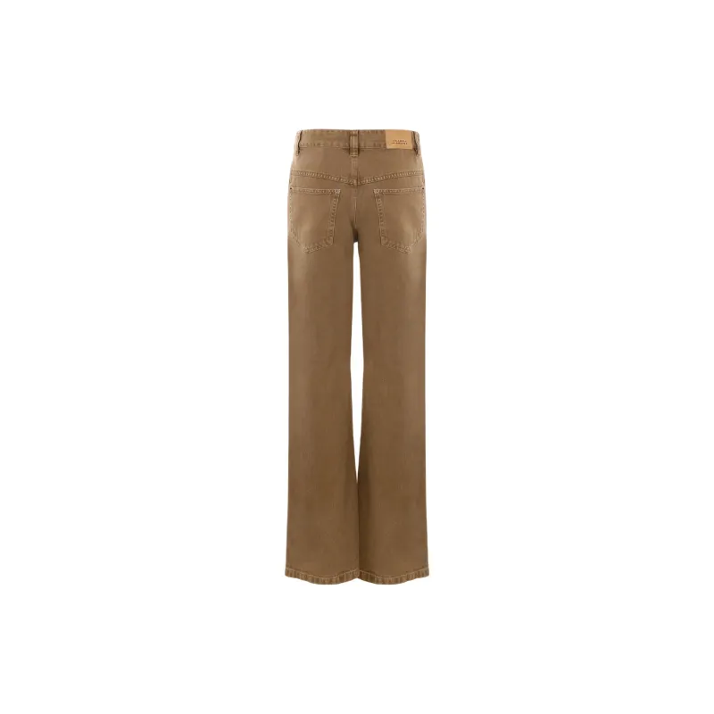 ISABEL MARANT Brinley Logo Patch Jeans-1