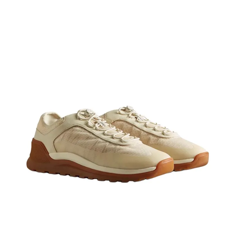 HUNTER Slip Resistant Low Top Casual Shoes Men's Moon White Caramel-2
