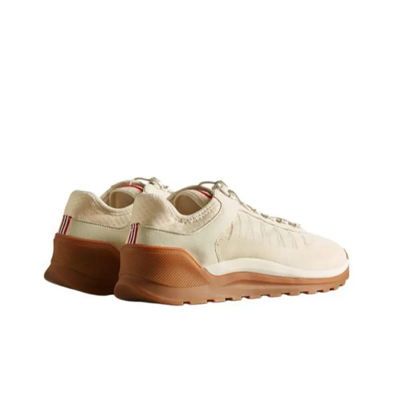 HUNTER Slip Resistant Low Top Casual Shoes Men's Moon White Caramel-3
