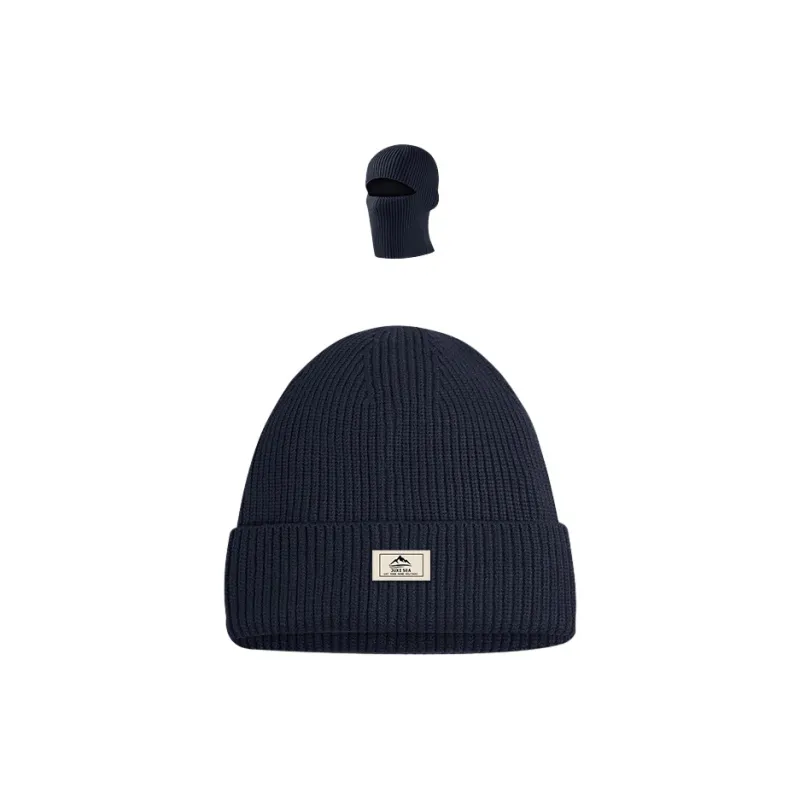 FREE RABBITⅡ Core Spun Yarn Dual Use Balaklava Hat Unisex-0