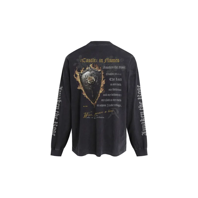 AWAKEN THE ROSE T Shirt Unisex Black-1