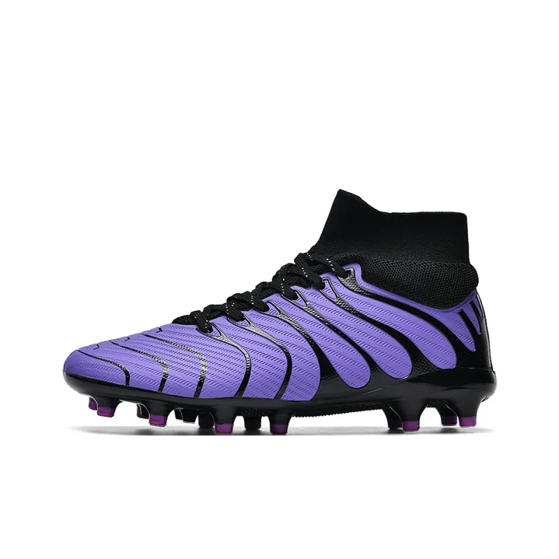 Kuding FG Rubber Long Studs Soft Ground Natural Ground Slip Resistant Stain Resistant Coverage Soccer Shoes Unisex-4