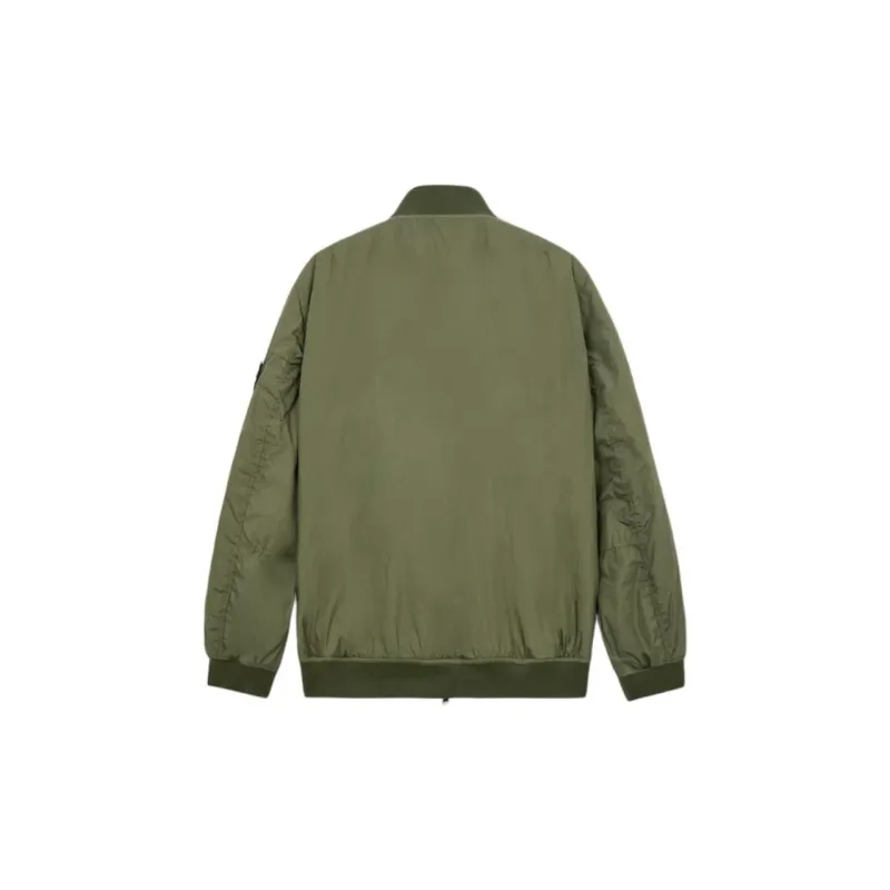 STONE ISLAND Logo Patch Bomber Jacket-1