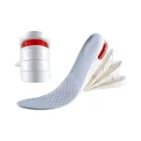[1 Pack 9cm White Gray]Detachable Air Cushion Height Increase Insoles
