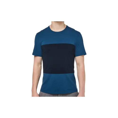 Lululemon 5 Year Basic T-Shirts Men Sea Blue / Navy Blue