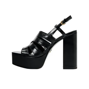 ZARA Strap Sandals 14cm Women's Black