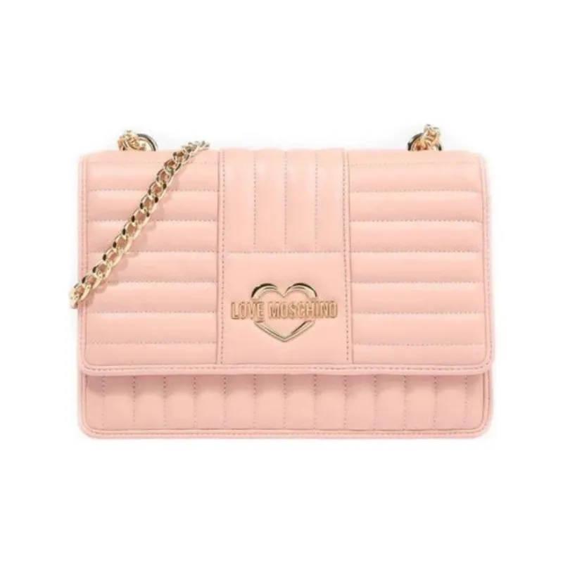 LOVE MOSCHINO Polyester Portable Crossbody Bag Shoulder Bag Women's Pink-0