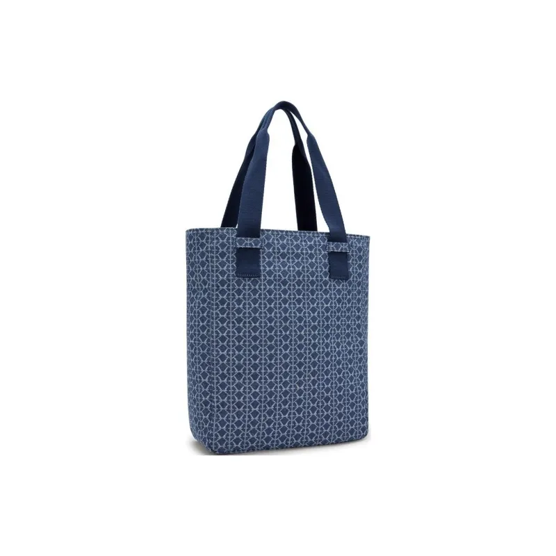Kipling Cotton One Shoulder Handbag Unisex Denim Blue-2