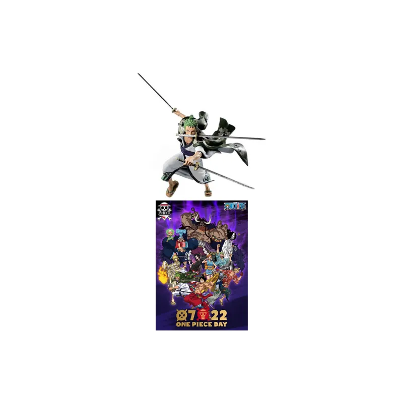 BANDAI One Piece Ichiban Kuji Full Force B Reward Zoro Bonus Gifts-2