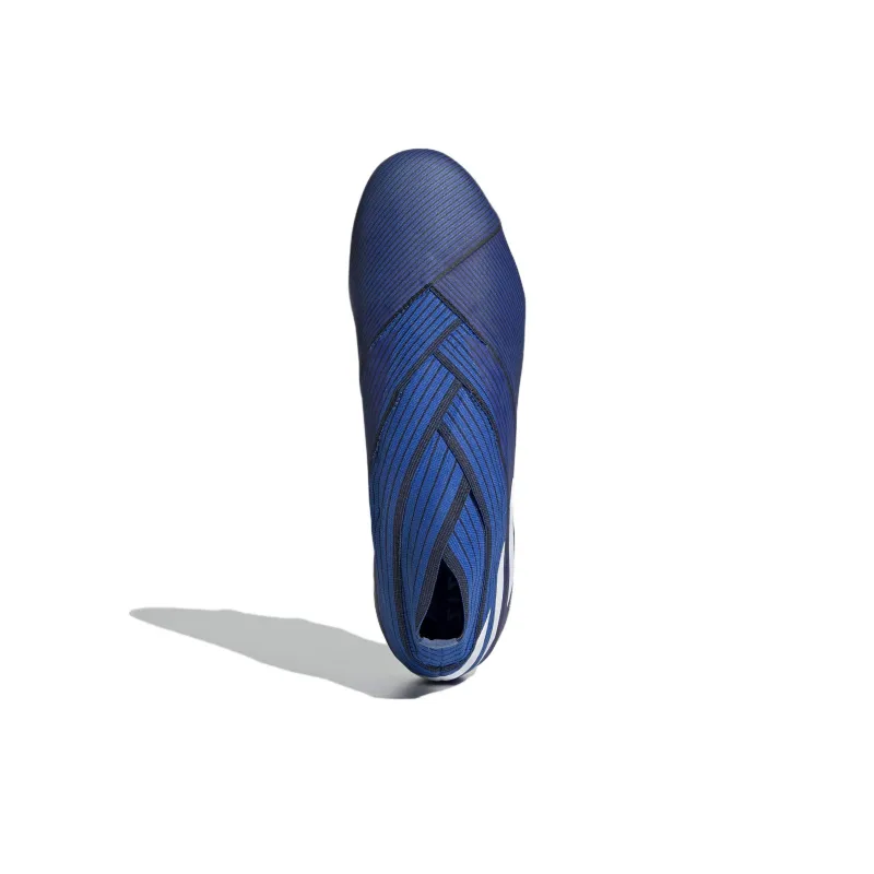 Adidas Nemeziz 19 Non slip Support Soccer Shoes Unisex Blue-4
