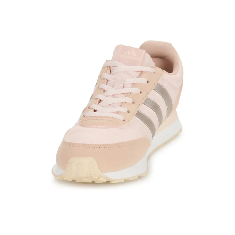 Adidas Run 60s Anti-Slip Wear-Resistant Low-Top Casual Running Shoes Women's White Pink-2