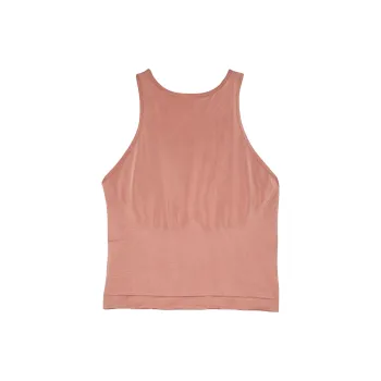 Victoria's Secret PINK Seamless Halter Tank Bra/Almond Beige Bra Women's Almond Beige