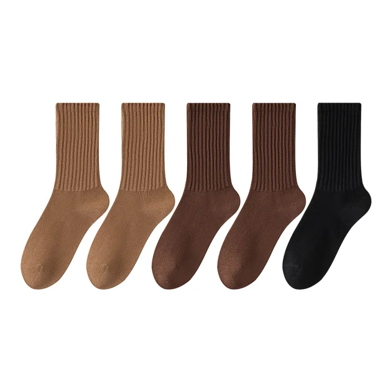 XXLLG Mid Calf Socks Men's 5 Pack-8