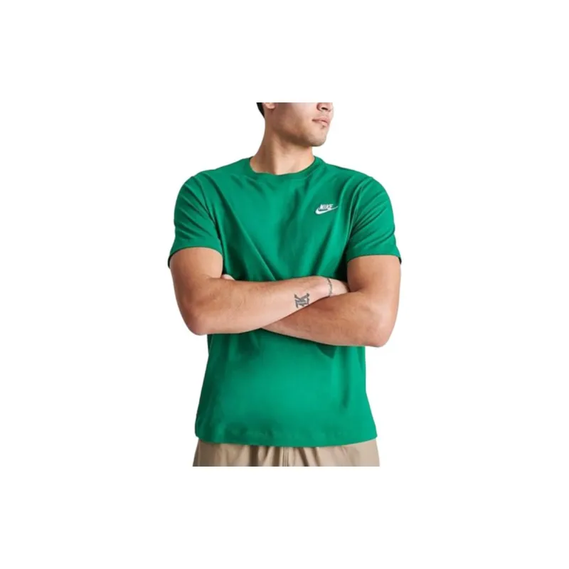Nike Sportswear Club T Shirt Men's Green-3