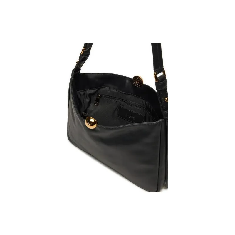 Furla Luxurious Calfskin Shoulder Bag Women's Black-4