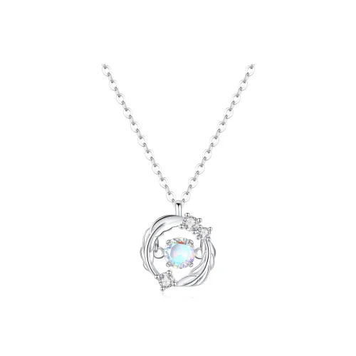 QIANFANGDAHUANGYE S925 Silver With Zircon Necklaces Women's