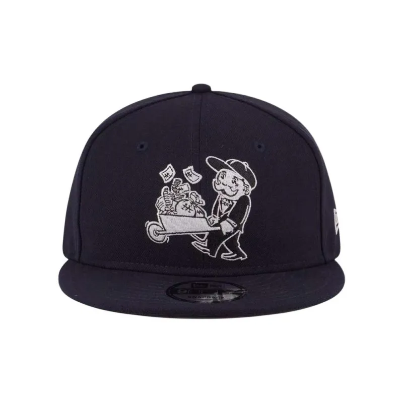 New Era Cotton Baseball Caps Unisex Navy Blue-1