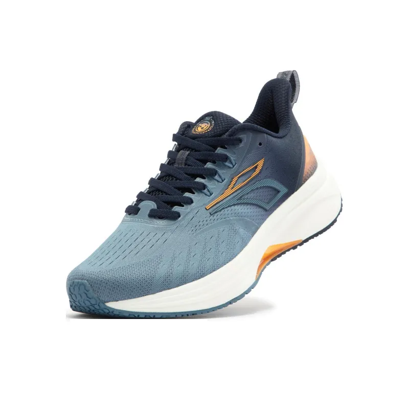 361° Titan Lite Cushioning Wear-Resistant Low-Top Casual Running Shoes Unisex Blue Orange-3