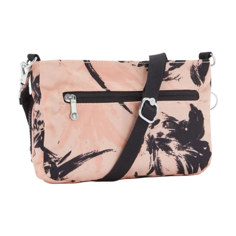 Kipling Polyester Handheld Shoulder Bag, Crossbody Bag Small Size Women's Coral Flower-2