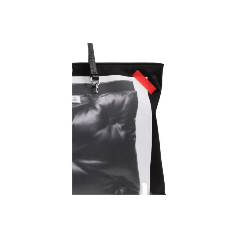 Maison Margiela Logo Patch Panelled Tote Bag-4