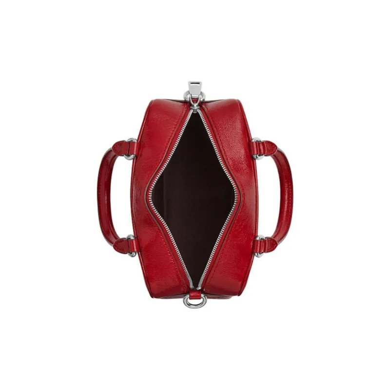 COACH Cow Leather Shoulder Bag, Crossbody Bag, Handbag Trumpets Women's Red-2
