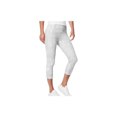 Lululemon Wunder Under Sports Pants Women's Gray White Print