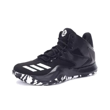 Adidas D Rose 773 Anti-Slip Wear-Resistant Mid-Top Basketball Shoes Men's Black White