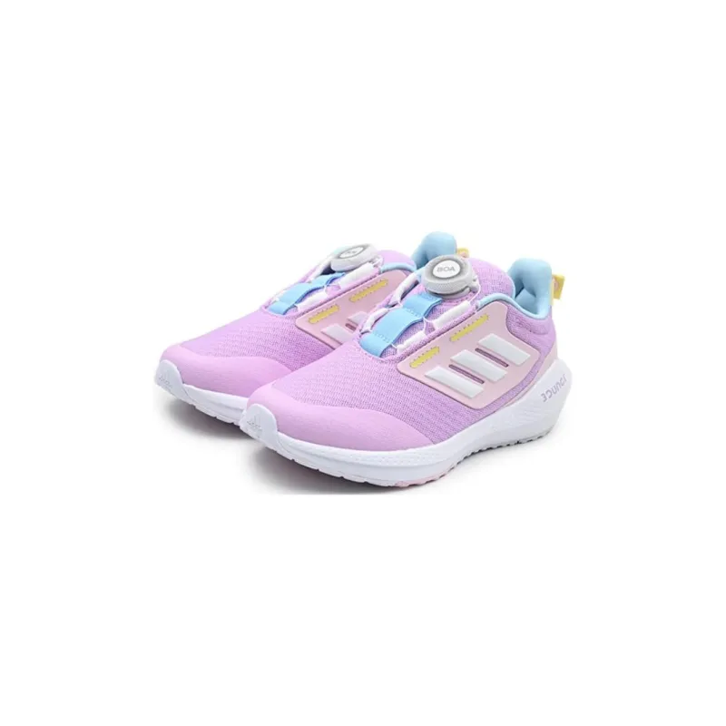 Adidas EQ21 Run Boa Bounce Abrasion Resistant Breathable Low Top Kids' Running Shoes Light Purple Kids'-2