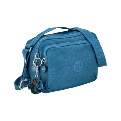 Kipling Nylon Portable Crossbody Teddy Bag, Shoulder Teddy Bag Women's Blue