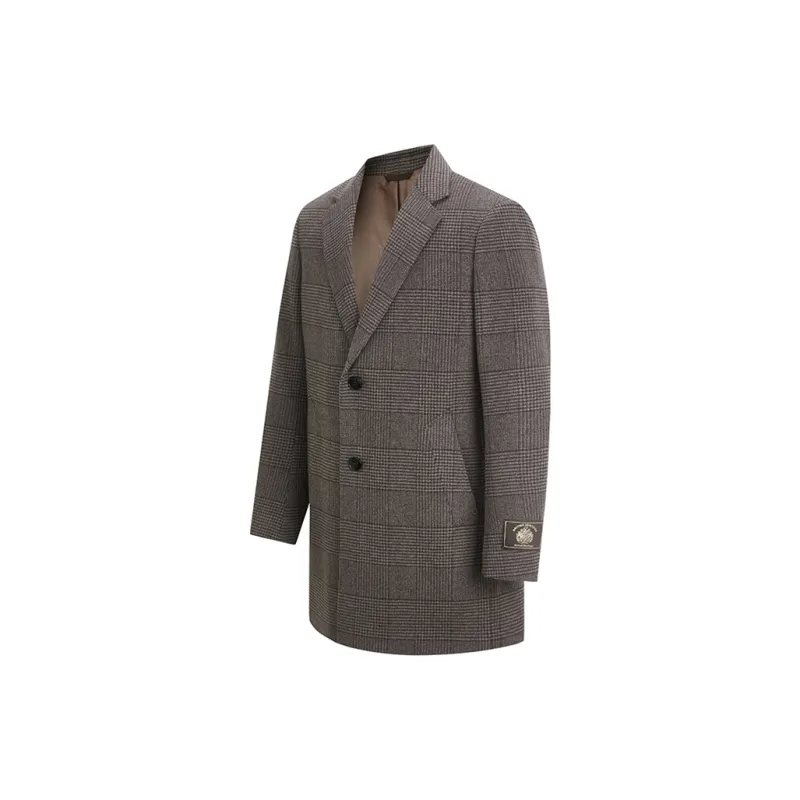 LONDA 1958 Coats Men Brown Plaid-3
