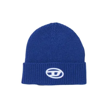 DIESEL Oval D Logo Knit Beanie