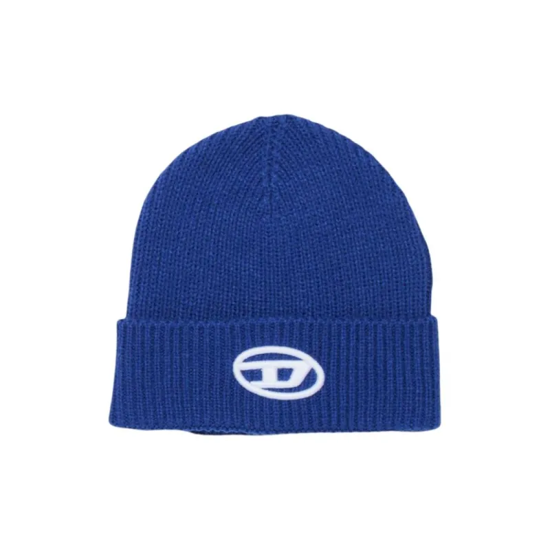 DIESEL Oval D Logo Knit Beanie-0