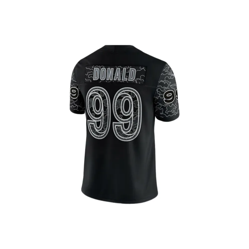 Nike NFL Los Angeles Rams RFLCTV Soccer Jerseys Men's Black-3