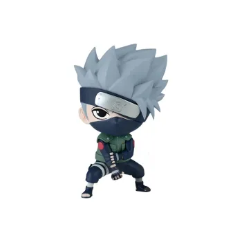 BANDAI Kakashi Hatake NARUTO Glass Factory, Wind Transmission REPOPRIZE Chibi Figures 9cm